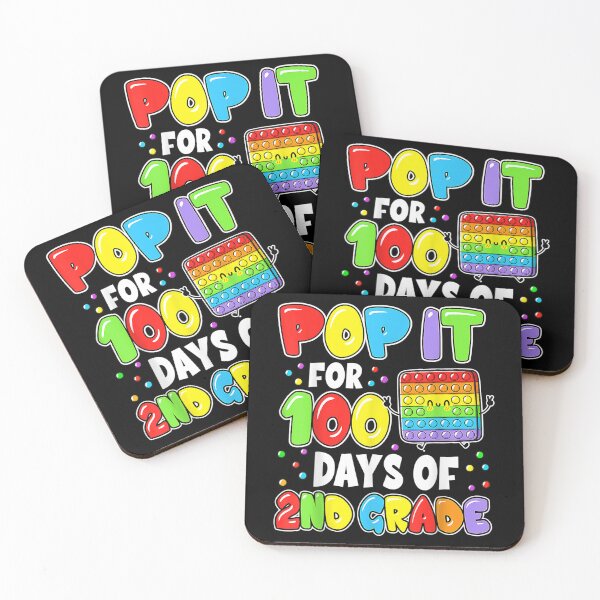 Item preview, 100th Day Of School Pop It 100 Days Of 2nd Grade Fidget Toy  designed and sold by bessiey23.