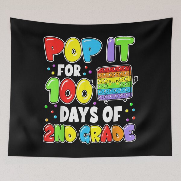 Item preview, 100th Day Of School Pop It 100 Days Of 2nd Grade Fidget Toy  designed and sold by bessiey23.