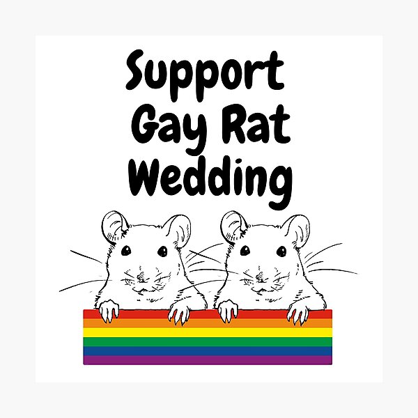 Gay Rat Wedding Wall Art for Sale Redbubble