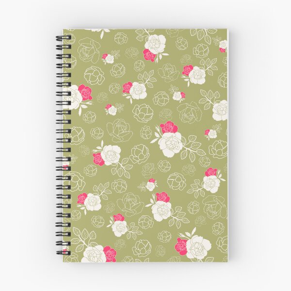 Item preview, GEOMETRIC GREEN ROSES FLORAL PATTERN designed and sold by sheseddit.