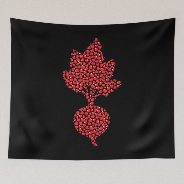Item preview, Beetroot Vegetable Lover Heart Shape Beetroot Valentines Day  designed and sold by bessiey23.