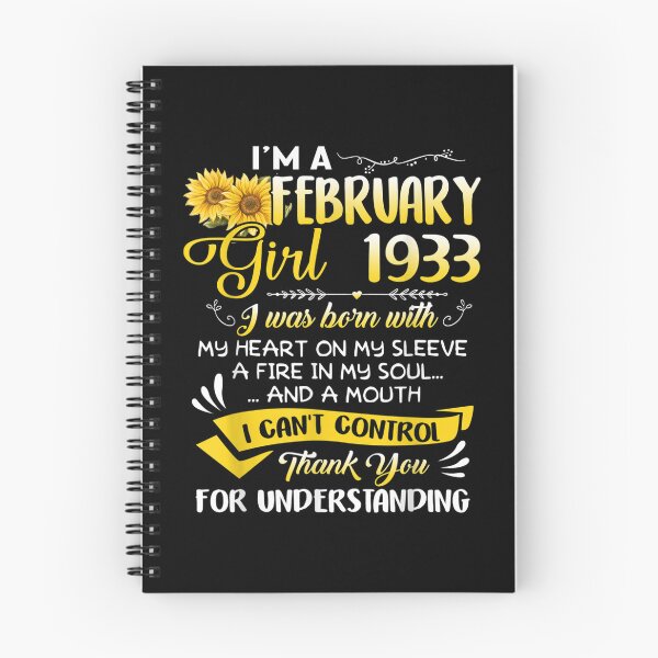 Item preview, I'm A February Girl 1933 Sunflower 89th Birthday  designed and sold by jennifera11.