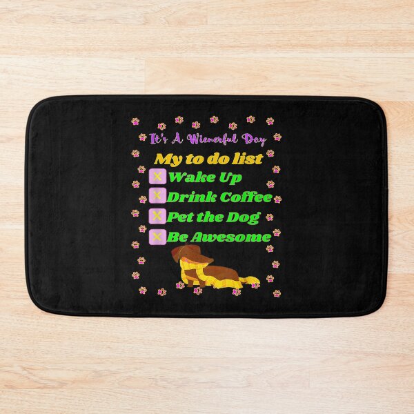 Item preview, Cute Funny Casual Dachshund Coffee Lover To Do List  designed and sold by jennifera11.