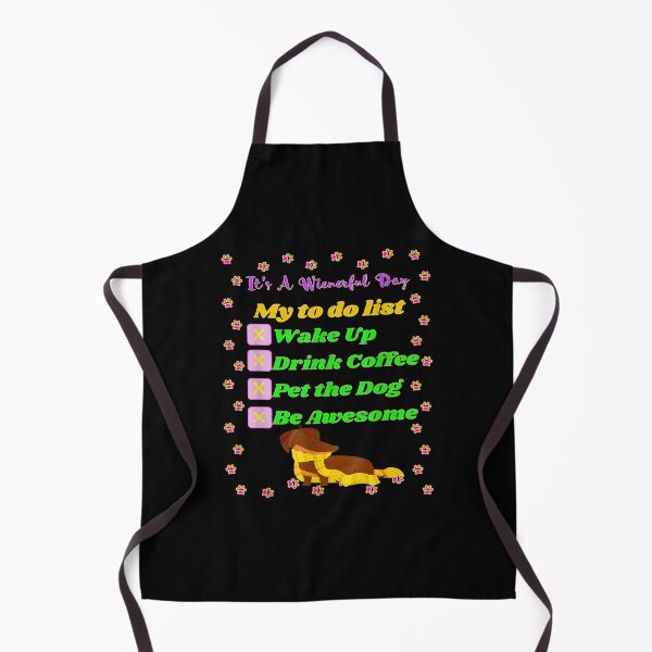 Item preview, Cute Funny Casual Dachshund Coffee Lover To Do List designed and sold by jennifera11.
