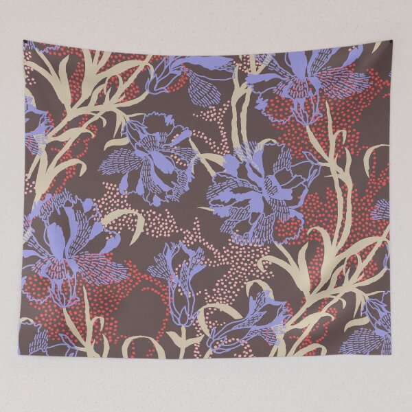 Item preview, Brown and Purple Tropical Carnation designed and sold by Carolina Diaz.