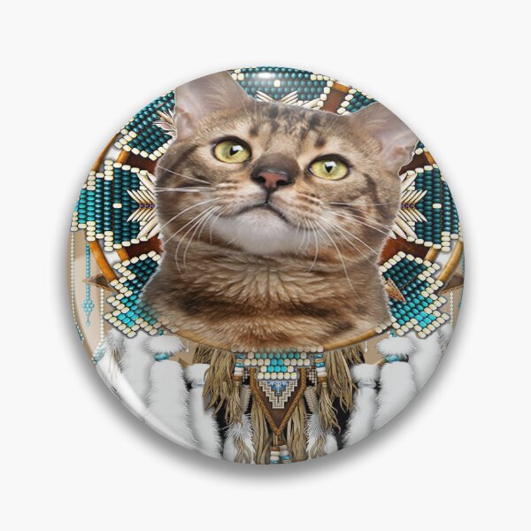 Artikelvorschau, Bengalkatze - Indianer-Traumfänger entworfen und verkauft von MobertsonArt.