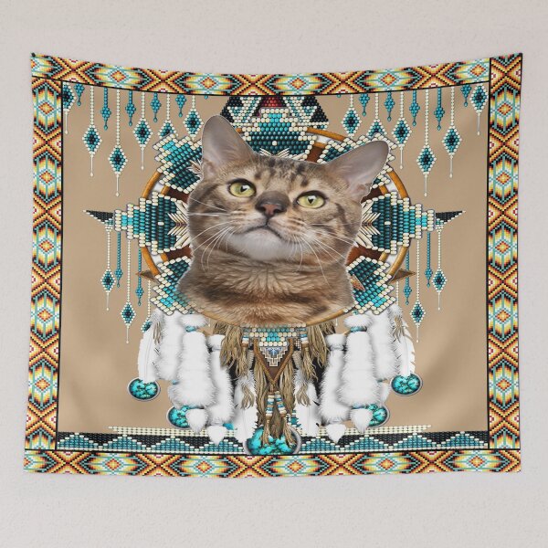 Artikelvorschau, Bengalkatze - Indianer-Traumfänger entworfen und verkauft von MobertsonArt.