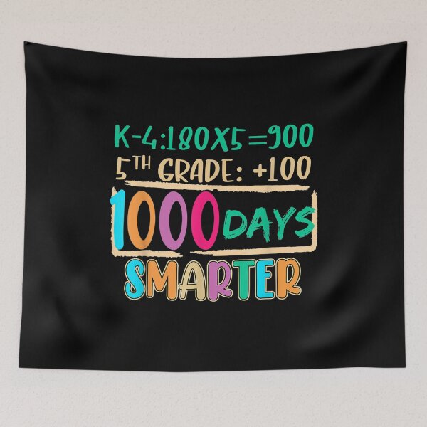 Item preview, 1000 Days Smater Math Teacher Appreciation Gift  designed and sold by cysandy.