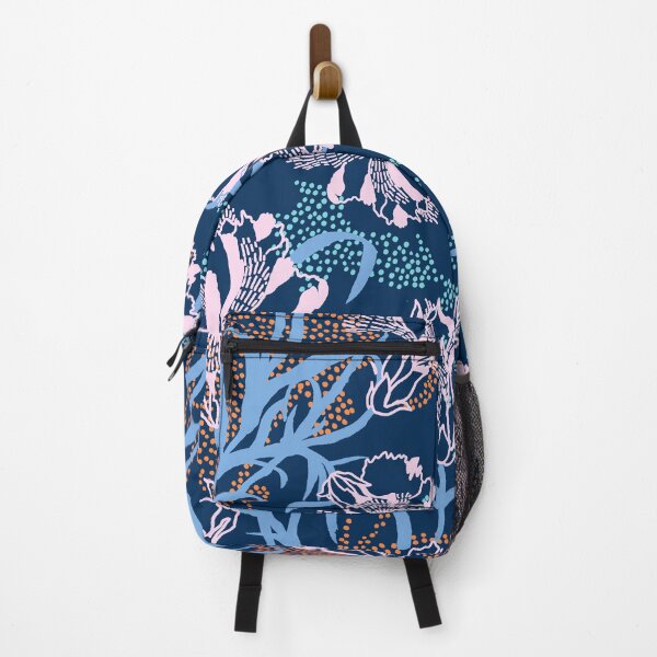 Item preview, Pink and Navy Tropical Carnation designed and sold by Carolina Diaz.