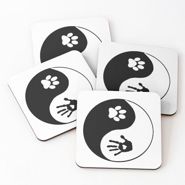 Artikelvorschau, Ying-Yang-Pfote entworfen und verkauft von StickersByKell.