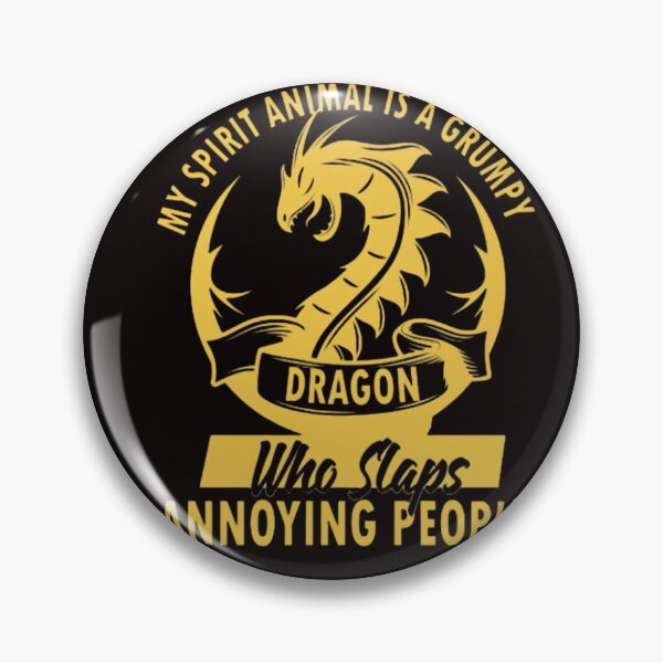 Item preview, My Spirit animal is a Grumpy Dragon who slaps annoying people T-shirt  designed and sold by Zarki19.