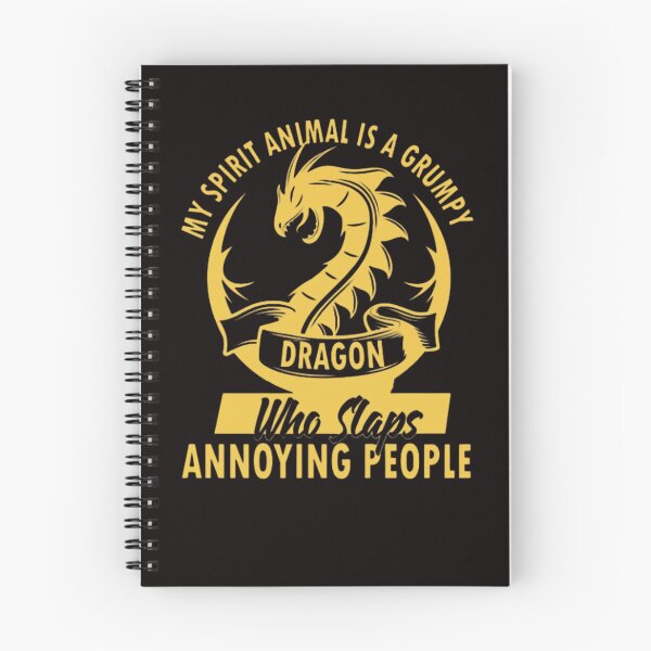 Item preview, My Spirit animal is a Grumpy Dragon who slaps annoying people T-shirt  designed and sold by Zarki19.