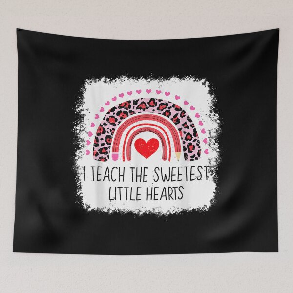 Item preview, Rainbow Bleached I Teach The Sweetest Hearts Women Teacher  designed and sold by cysandy.
