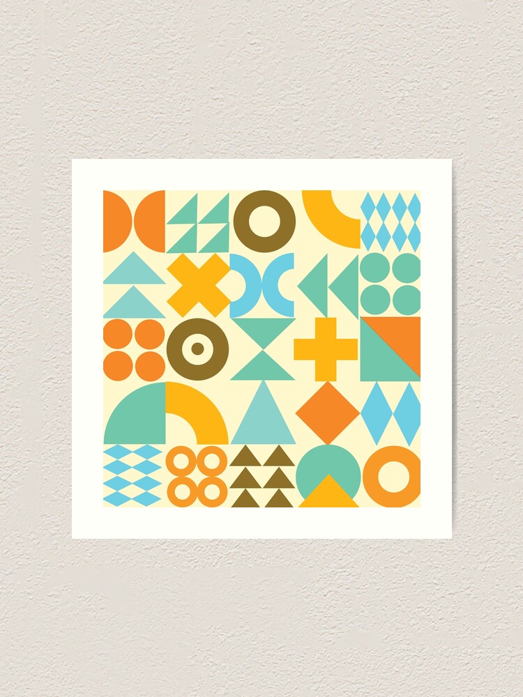 ビンテージMODERN GEOMETORIC ART PRINT