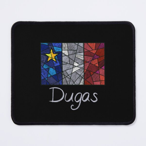Item preview, Acadian Flag pastel mosaic Dugas - Drapeau acadien mosaïque pastel vitrail Dugas designed and sold by ColoursOfFrance.