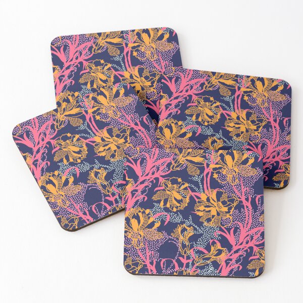 Item preview, Yellow and Navy Tropical Carnation designed and sold by Carolina Diaz.
