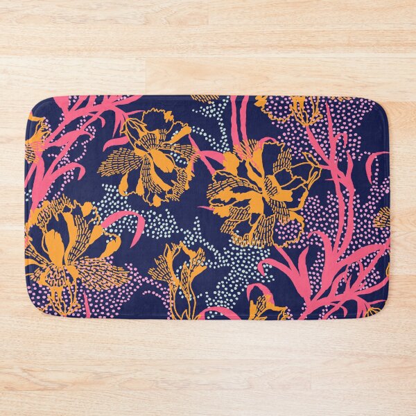 Item preview, Yellow and Navy Tropical Carnation designed and sold by Carolina Diaz.