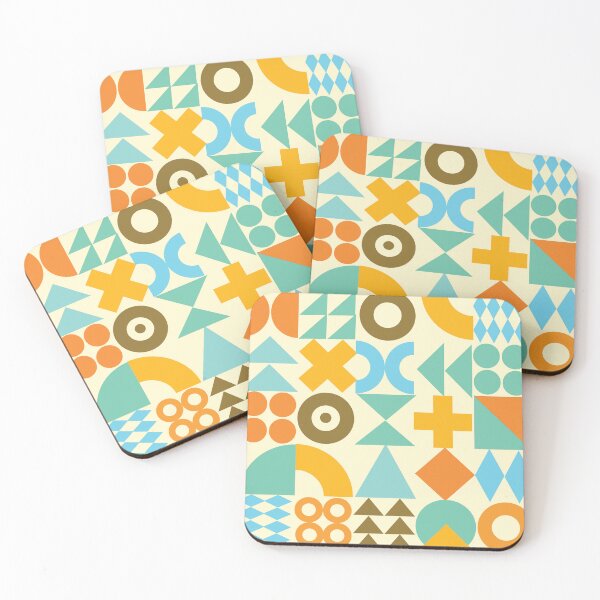 Item preview, Geometric Pattern Design - Vintage Shapes - Geo Neo Design - Geometric Pattern designed and sold by CattlettArt.