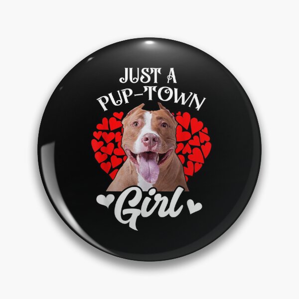 Item preview, Pitbull Dog Pet Just A Pup Town Girl Puppy Dog Valentine Day  designed and sold by cysandy.