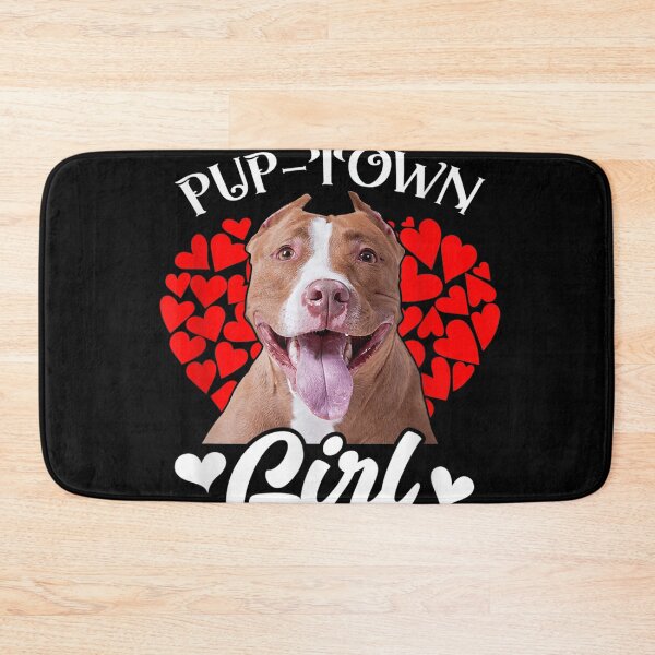 Item preview, Pitbull Dog Pet Just A Pup Town Girl Puppy Dog Valentine Day  designed and sold by cysandy.