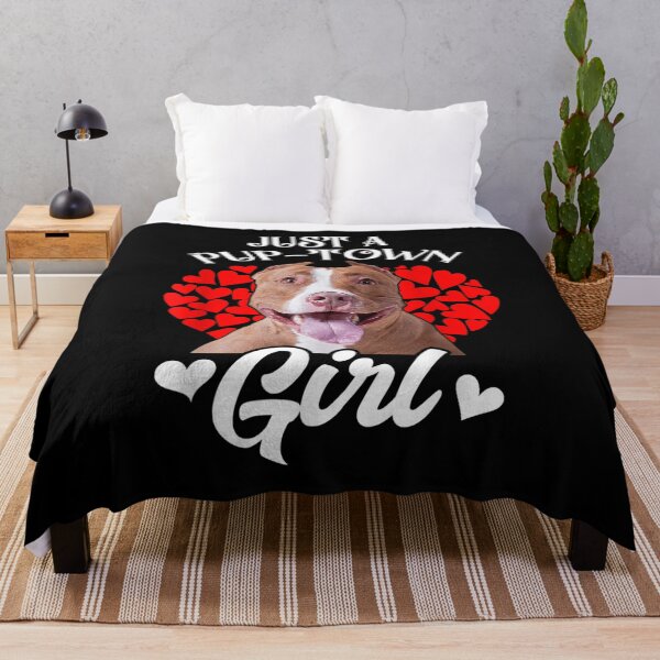Item preview, Pitbull Dog Pet Just A Pup Town Girl Puppy Dog Valentine Day  designed and sold by cysandy.