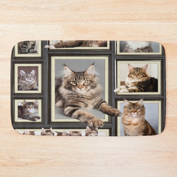 Item preview, Maine coon cat picture frames designed and sold by MobertsonArt.