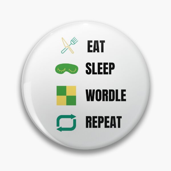 Item preview, Eat sleep wordle repeat - wordle game designed and sold by Tanuja  Sharma.