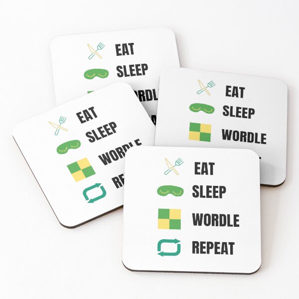 Item preview, Eat sleep wordle repeat - wordle game designed and sold by Tanuja  Sharma.