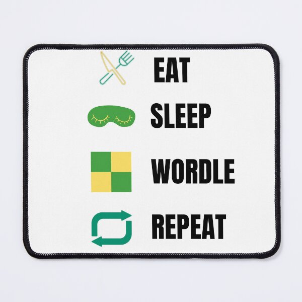 Item preview, Eat sleep wordle repeat - wordle game designed and sold by Tanuja  Sharma.