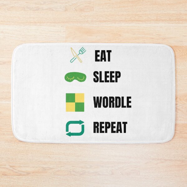 Item preview, Eat sleep wordle repeat - wordle game designed and sold by Tanuja  Sharma.