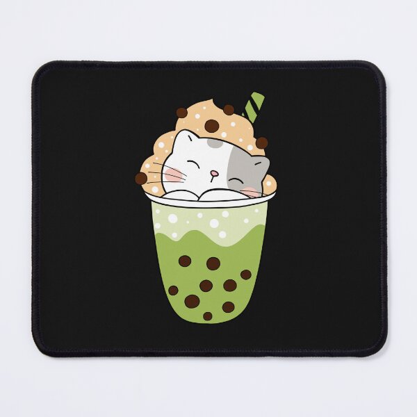 Item preview, cat drinking boba milk designed and sold by Lv28021.