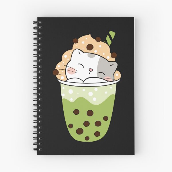 Item preview, cat drinking boba milk designed and sold by Lv28021.