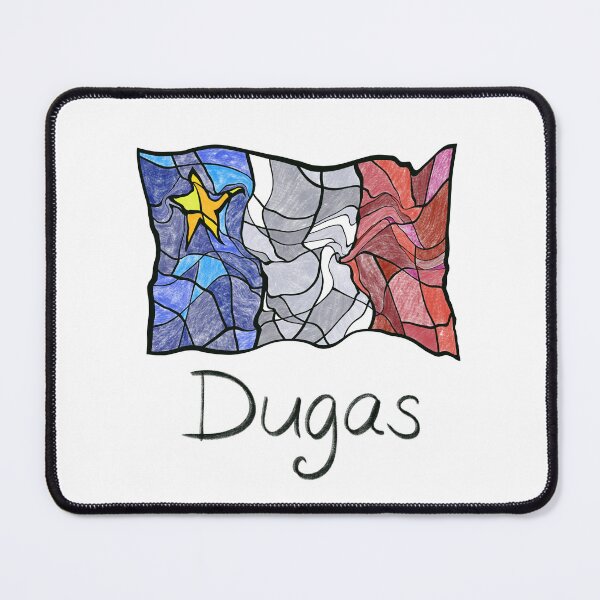 Item preview, Acadian Flag pastel liquid mosaic Dugas - Drapeau acadien mosaïque liquide pastel vitrail Dugas designed and sold by ColoursOfFrance.