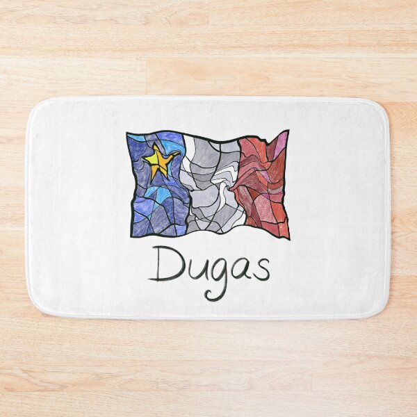 Item preview, Acadian Flag pastel liquid mosaic Dugas  - Drapeau acadien mosaïque liquide pastel vitrail Dugas designed and sold by ColoursOfFrance.