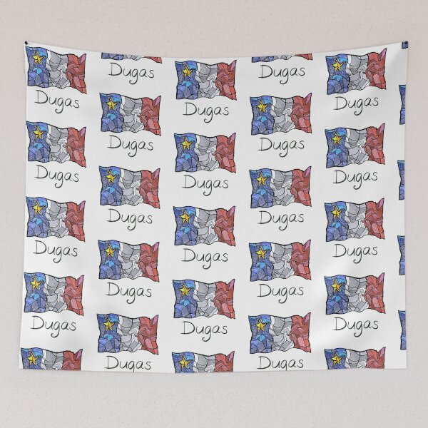 Item preview, Acadian Flag pastel liquid mosaic Dugas  - Drapeau acadien mosaïque liquide pastel vitrail Dugas designed and sold by ColoursOfFrance.