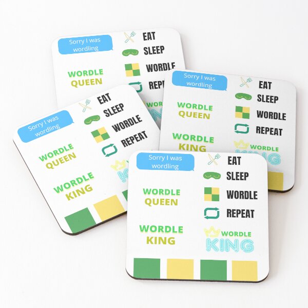 Item preview, Eat sleep wordle repeat - wordle game designed and sold by Tanuja  Sharma.