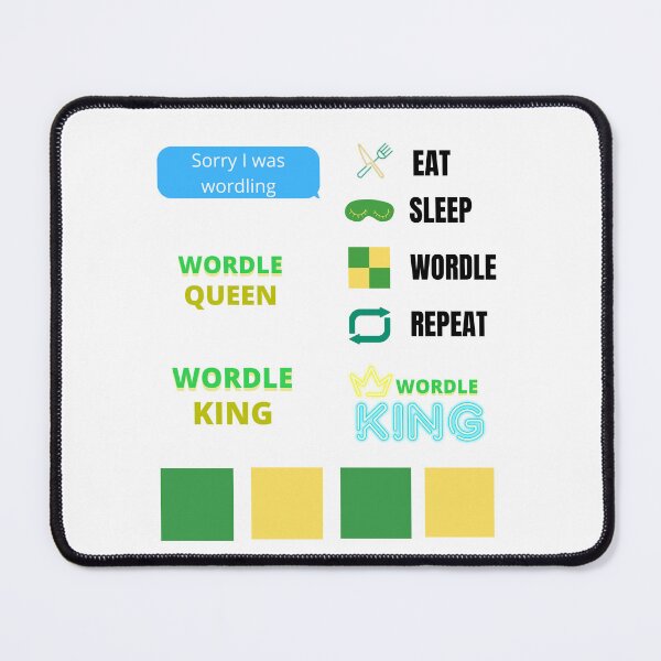Item preview, Eat sleep wordle repeat - wordle game designed and sold by Tanuja  Sharma.