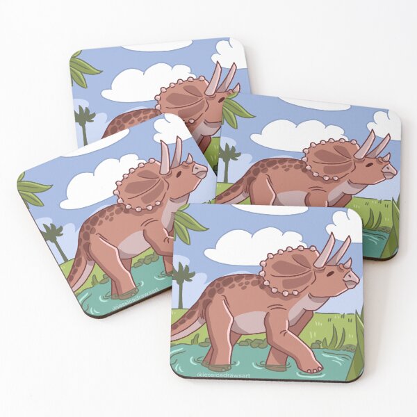 Item preview, Happy Triceratops  designed and sold by jessicadrawsart.