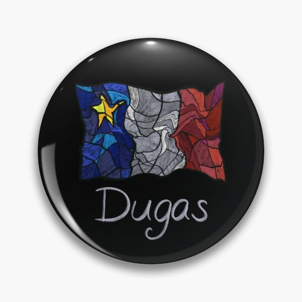 Item preview, Acadian Flag pastel liquid mosaic Dugas  - Drapeau acadien mosaïque liquide pastel vitrail Dugas  designed and sold by ColoursOfFrance.