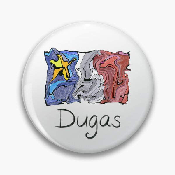 Item preview, Acadian Flag pastel liquid mosaic Dugas  - Drapeau acadien mosaïque liquide pastel vitrail Dugas  designed and sold by ColoursOfFrance.
