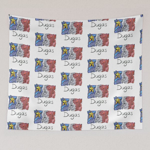 Item preview, Acadian Flag pastel liquid mosaic Dugas  - Drapeau acadien mosaïque liquide pastel vitrail Dugas  designed and sold by ColoursOfFrance.