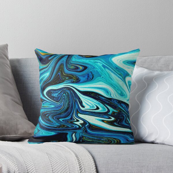 Item preview, Abstract Liquid - Blues designed and sold by murkyswamp.