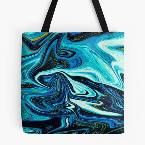 Item preview, Abstract Liquid - Blues designed and sold by murkyswamp.