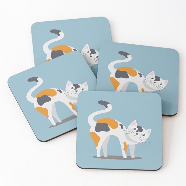 Item preview, cat stretching designed and sold by BuonArt.