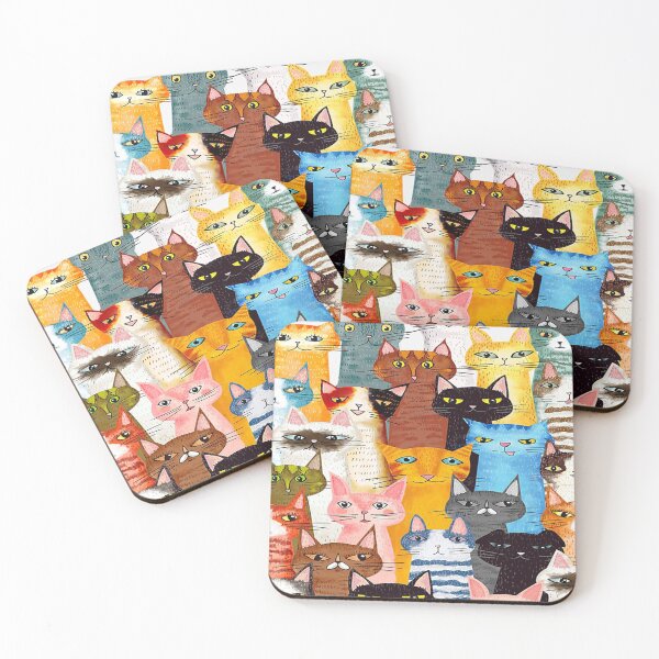 Item preview, Multicolored Cat Art designed and sold by VickyCloset.