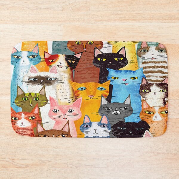 Item preview, Multicolored Cat Art designed and sold by VickyCloset.