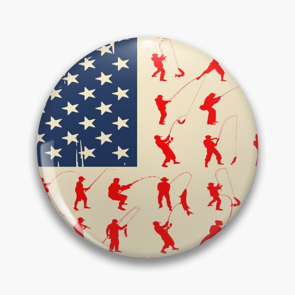 Item preview, FISHING AMERICAN FLAG  designed and sold by VickyCloset.