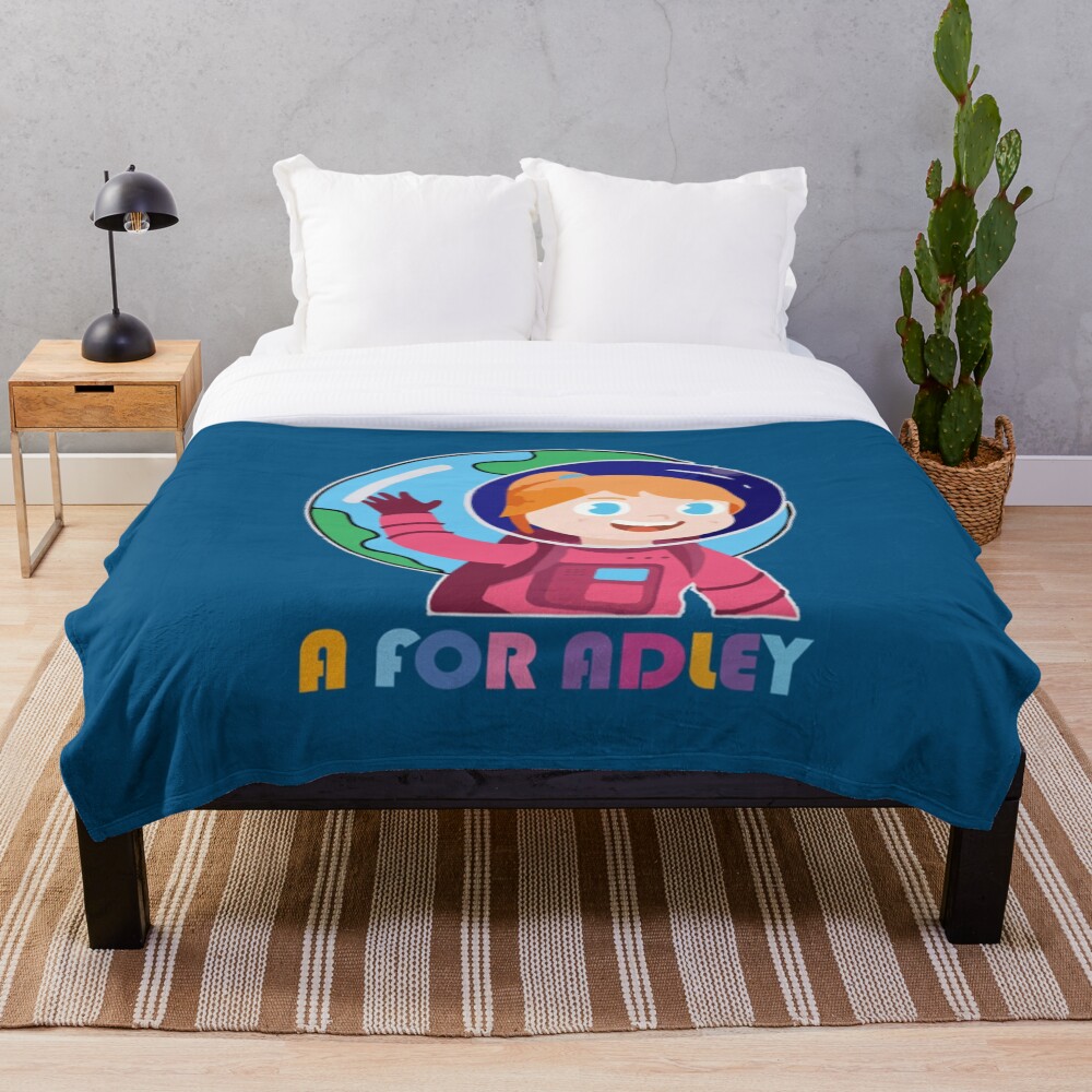 "A For Adley Kids " Throw Blanket for Sale by MamilyFamily Redbubble