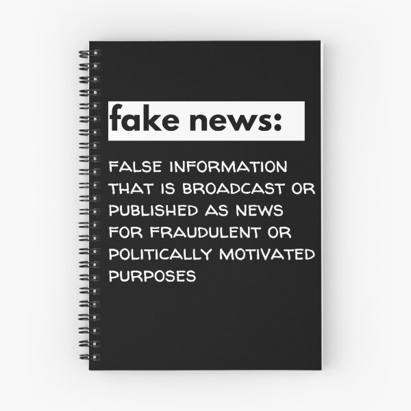Item preview, Fake news: False Information that is broadcast or published as news  designed and sold by ShakingTrees.