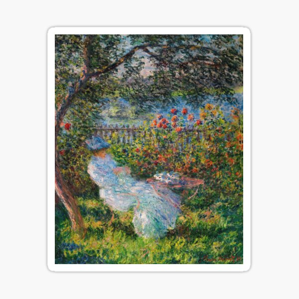 Item preview, Alice Hoschede in the Garden by Monet designed and sold by GalleryGreats.